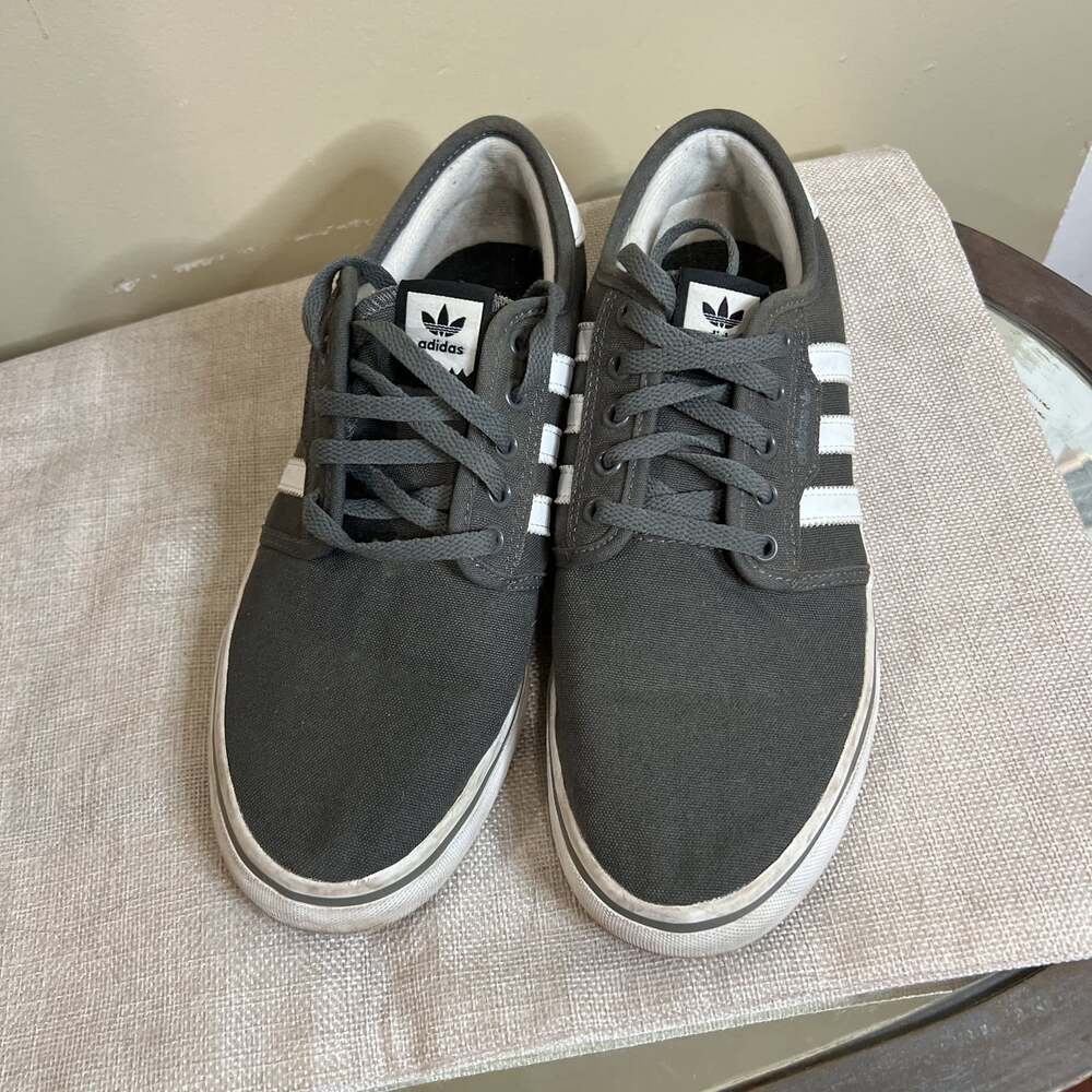Adidas Seeley Ash Grey White Black Skate Shoes
